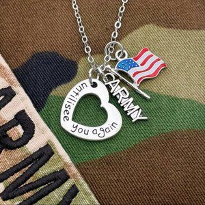 Until I See You Again Necklace Necklace (Army)